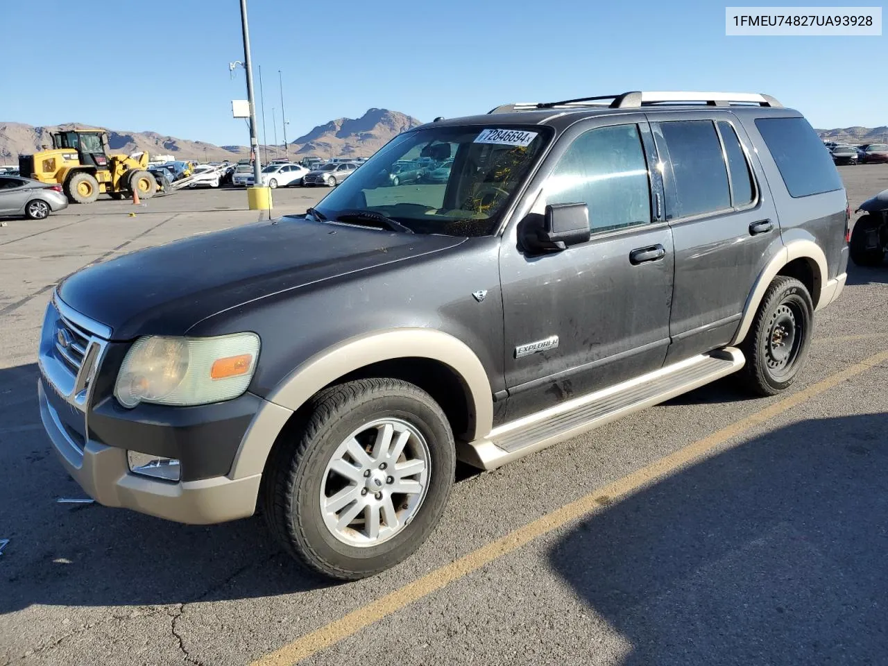 2007 Ford Explorer Eddie Bauer VIN: 1FMEU74827UA93928 Lot: 72846694