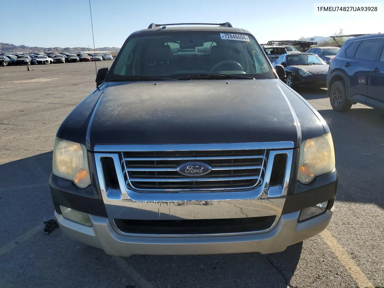 2007 Ford Explorer Eddie Bauer VIN: 1FMEU74827UA93928 Lot: 72846694