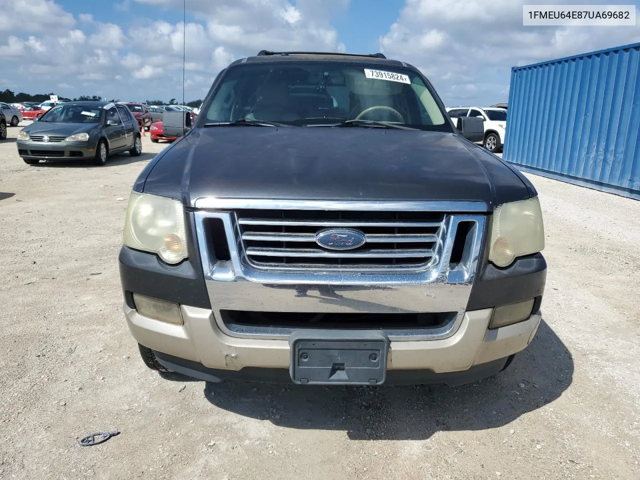 2007 Ford Explorer Eddie Bauer VIN: 1FMEU64E87UA69682 Lot: 73915824