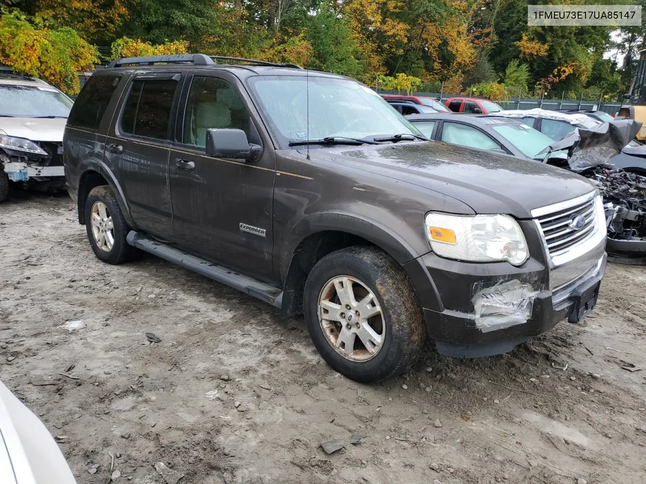 2007 Ford Explorer Xlt VIN: 1FMEU73E17UA85147 Lot: 73943204