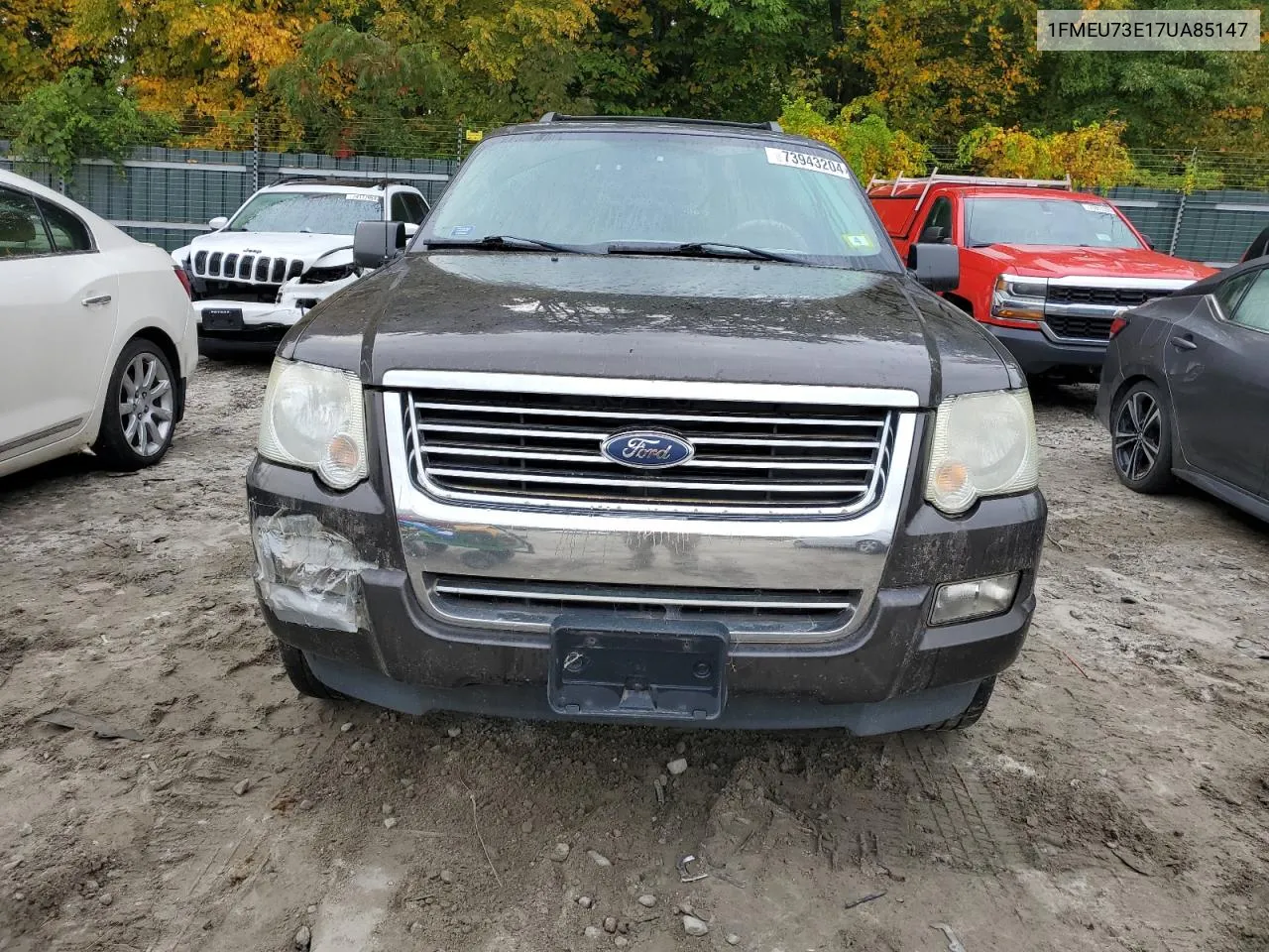 2007 Ford Explorer Xlt VIN: 1FMEU73E17UA85147 Lot: 73943204