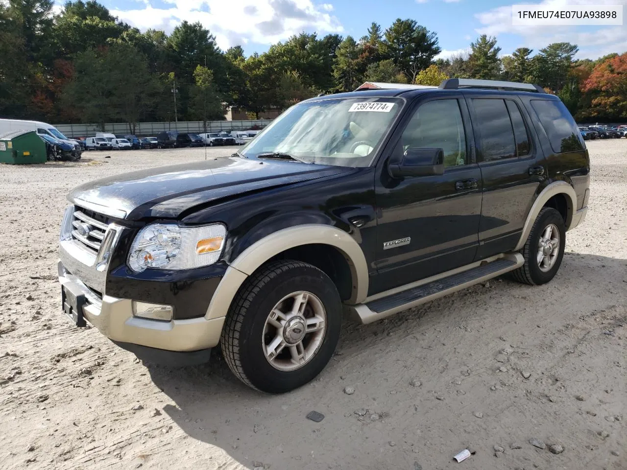 2007 Ford Explorer Eddie Bauer VIN: 1FMEU74E07UA93898 Lot: 73974774