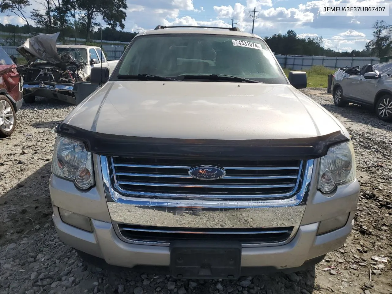 2007 Ford Explorer Xlt VIN: 1FMEU63E37UB67407 Lot: 74331074