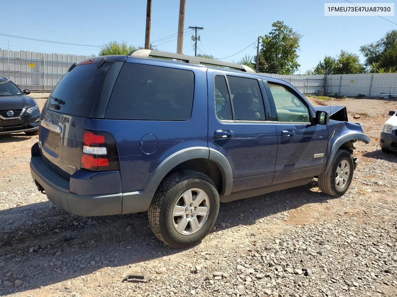 2007 Ford Explorer Xlt VIN: 1FMEU73E47UA87930 Lot: 74372094