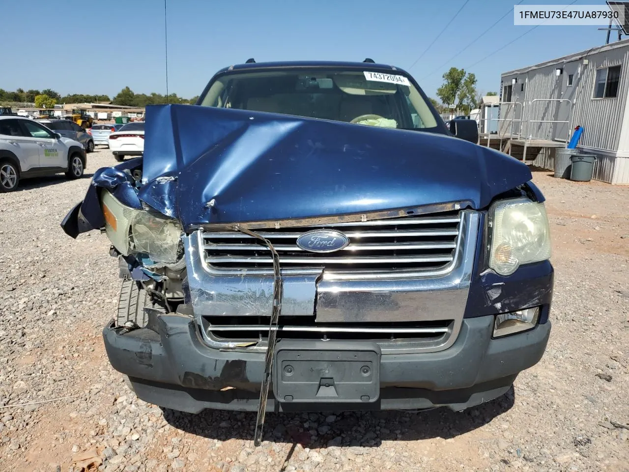 2007 Ford Explorer Xlt VIN: 1FMEU73E47UA87930 Lot: 74372094