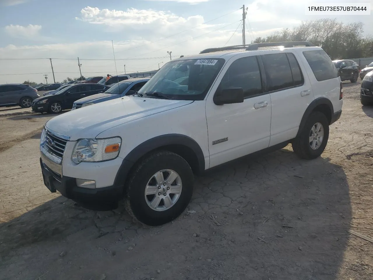 2007 Ford Explorer Xlt VIN: 1FMEU73E57UB70444 Lot: 74947894