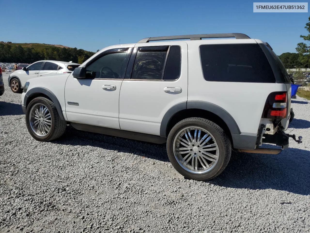 2007 Ford Explorer Xlt VIN: 1FMEU63E47UB51362 Lot: 75335254