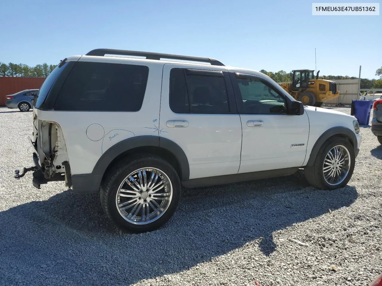 2007 Ford Explorer Xlt VIN: 1FMEU63E47UB51362 Lot: 75335254