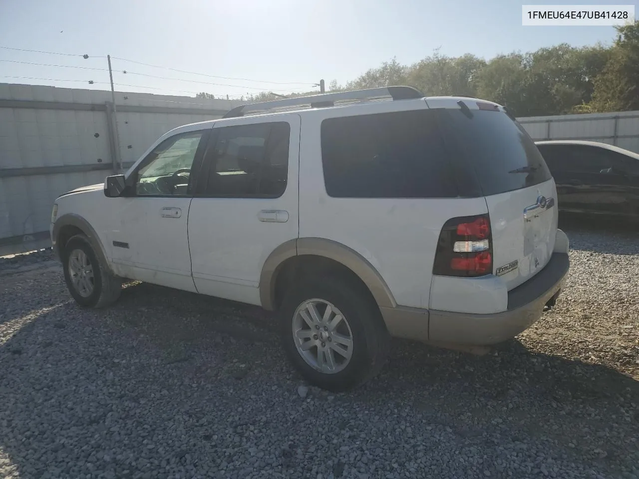 2007 Ford Explorer Eddie Bauer VIN: 1FMEU64E47UB41428 Lot: 76324864