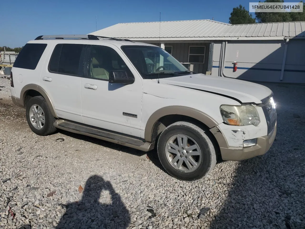 2007 Ford Explorer Eddie Bauer VIN: 1FMEU64E47UB41428 Lot: 76324864