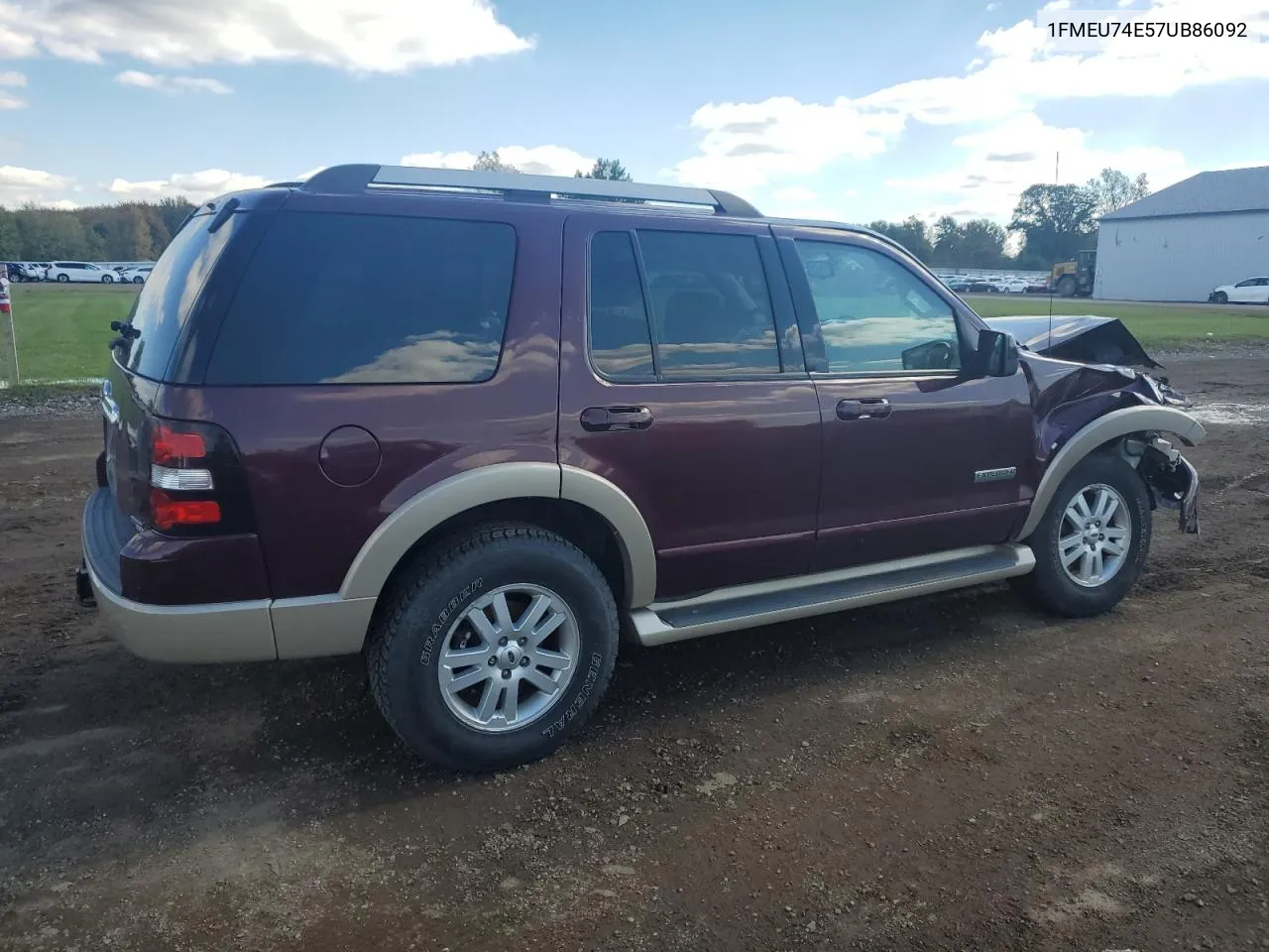 2007 Ford Explorer Eddie Bauer VIN: 1FMEU74E57UB86092 Lot: 76654434