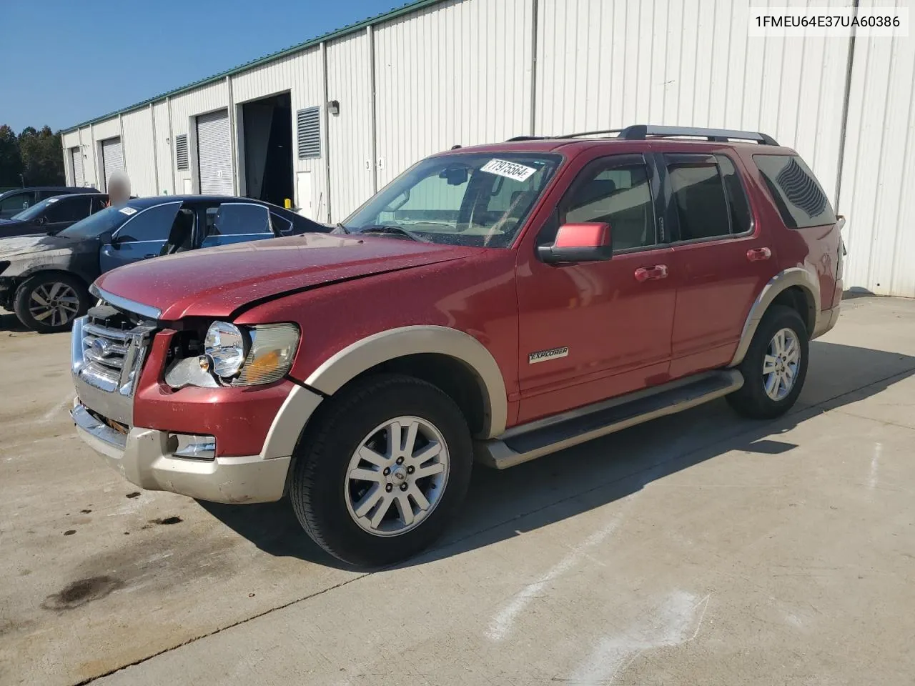 2007 Ford Explorer Eddie Bauer VIN: 1FMEU64E37UA60386 Lot: 77975564