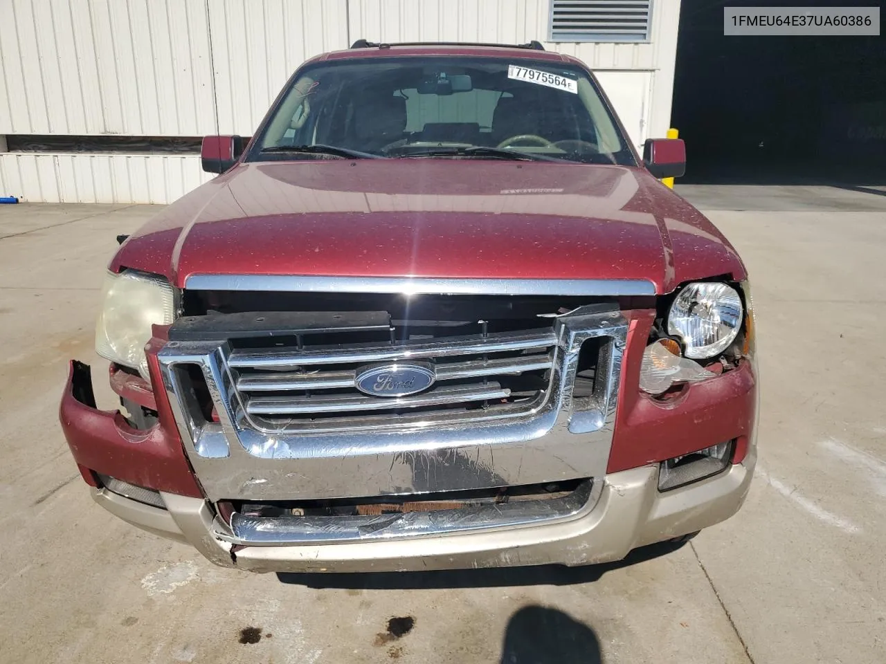 2007 Ford Explorer Eddie Bauer VIN: 1FMEU64E37UA60386 Lot: 77975564