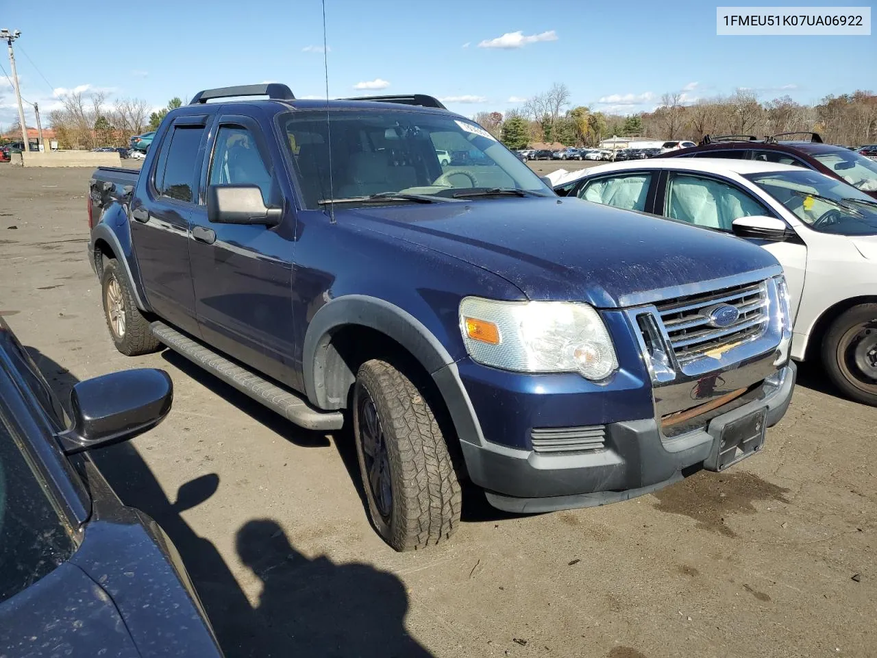 2007 Ford Explorer Sport Trac Xlt VIN: 1FMEU51K07UA06922 Lot: 78043604