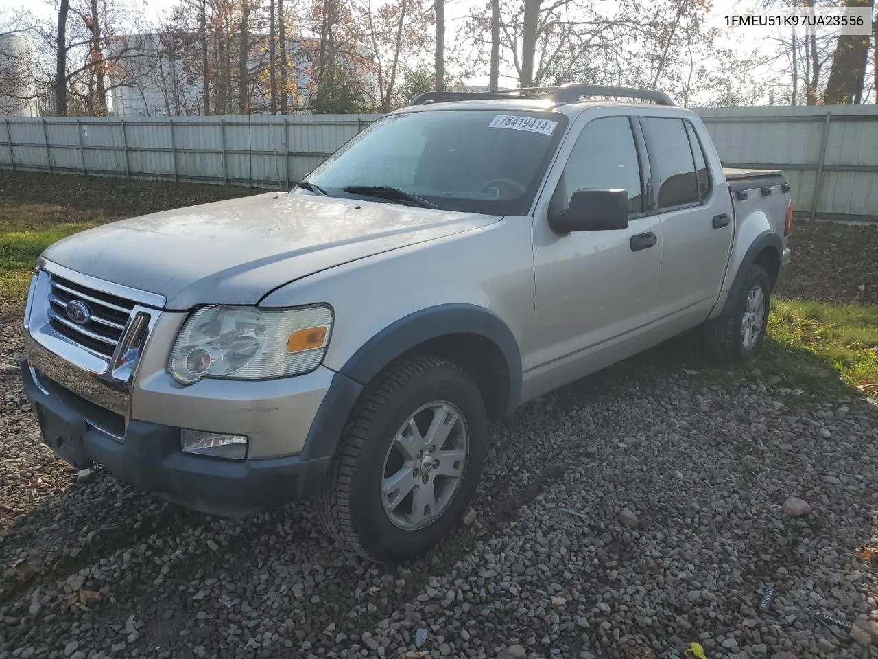 2007 Ford Explorer Sport Trac Xlt VIN: 1FMEU51K97UA23556 Lot: 78419414