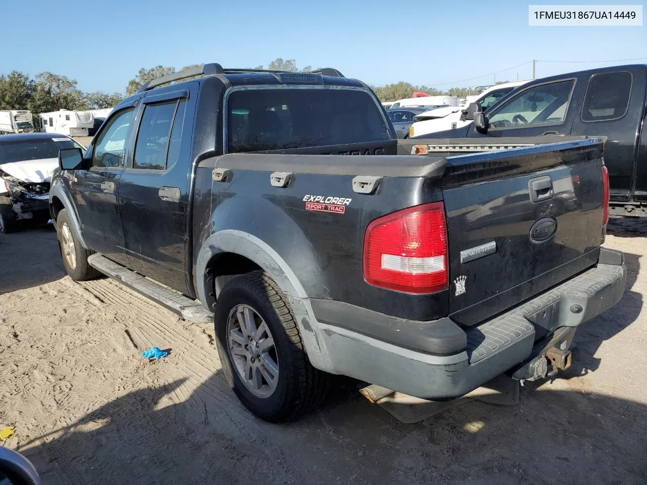 2007 Ford Explorer Sport Trac Xlt VIN: 1FMEU31867UA14449 Lot: 78892164