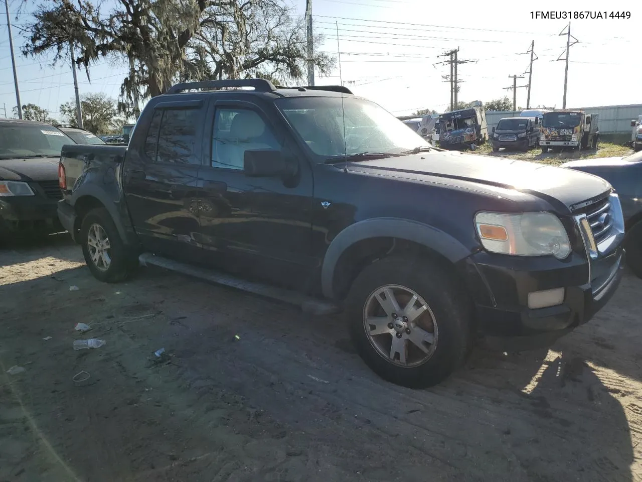 2007 Ford Explorer Sport Trac Xlt VIN: 1FMEU31867UA14449 Lot: 78892164