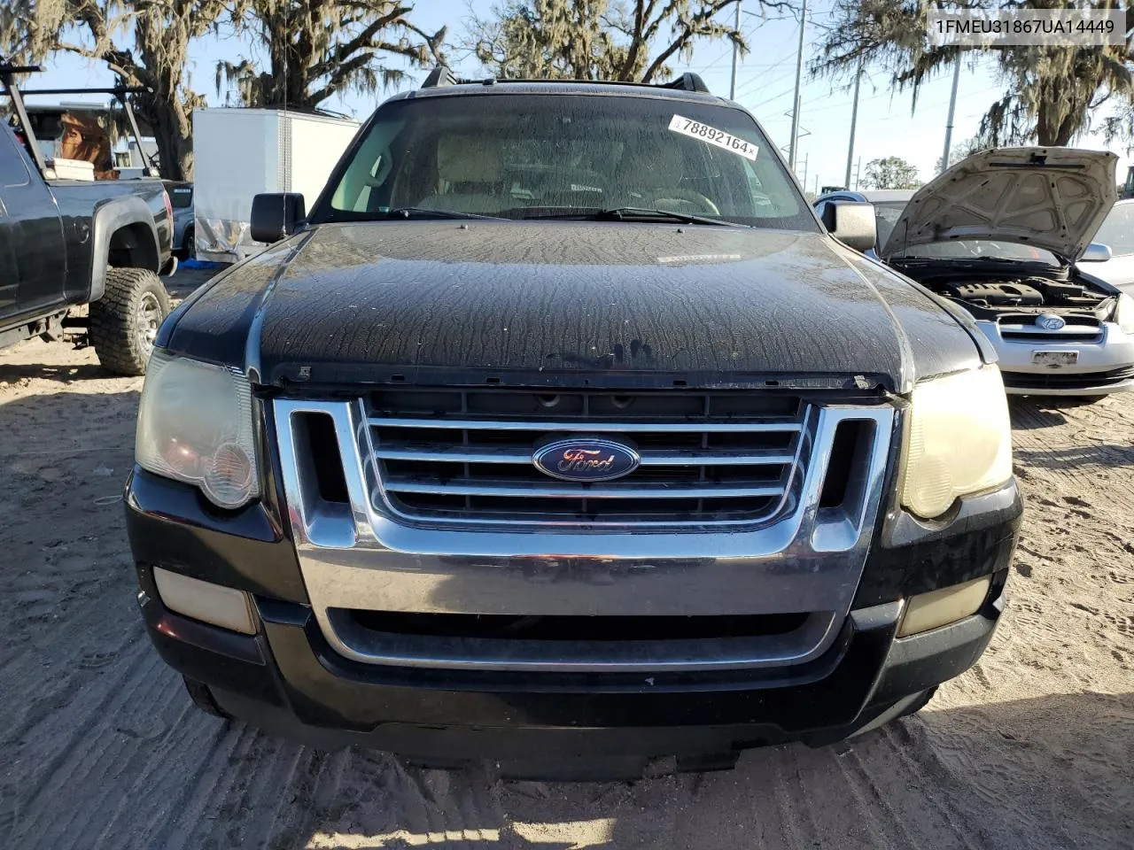 2007 Ford Explorer Sport Trac Xlt VIN: 1FMEU31867UA14449 Lot: 78892164