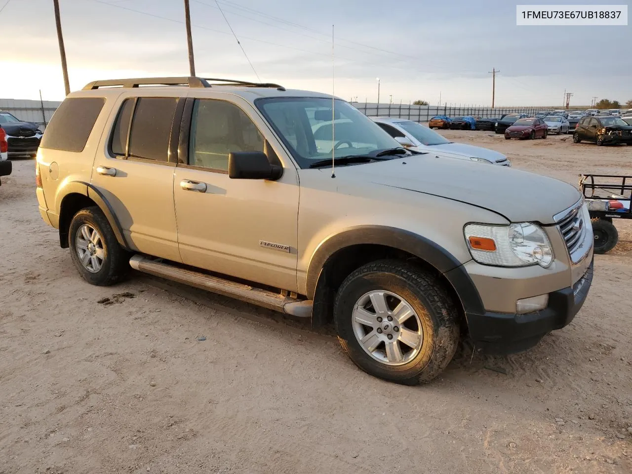 2007 Ford Explorer Xlt VIN: 1FMEU73E67UB18837 Lot: 79847924