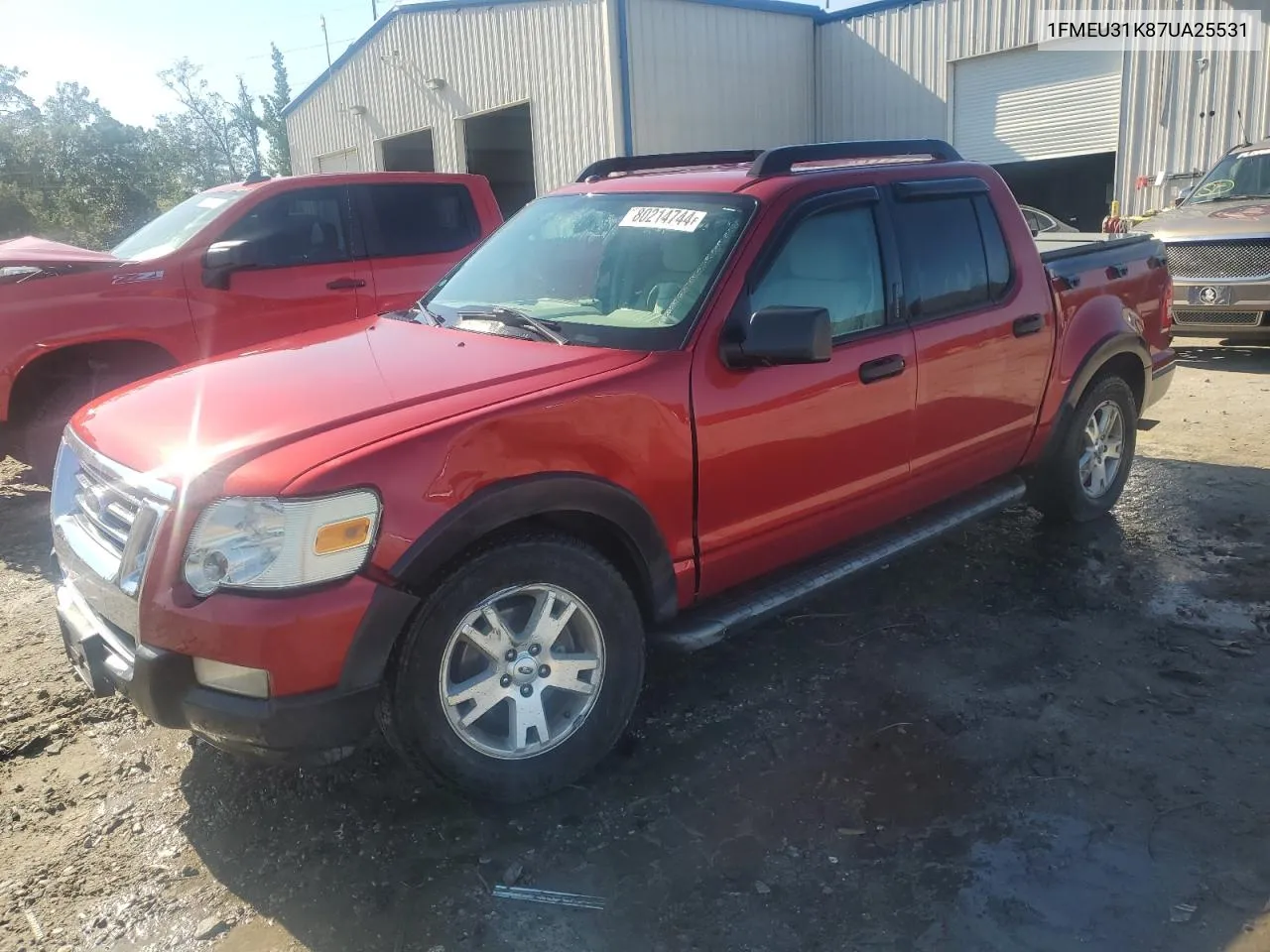 2007 Ford Explorer Sport Trac Xlt VIN: 1FMEU31K87UA25531 Lot: 80214744