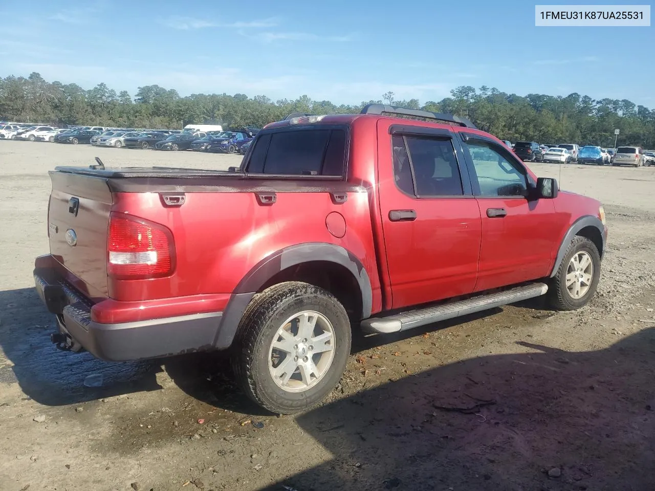 2007 Ford Explorer Sport Trac Xlt VIN: 1FMEU31K87UA25531 Lot: 80214744