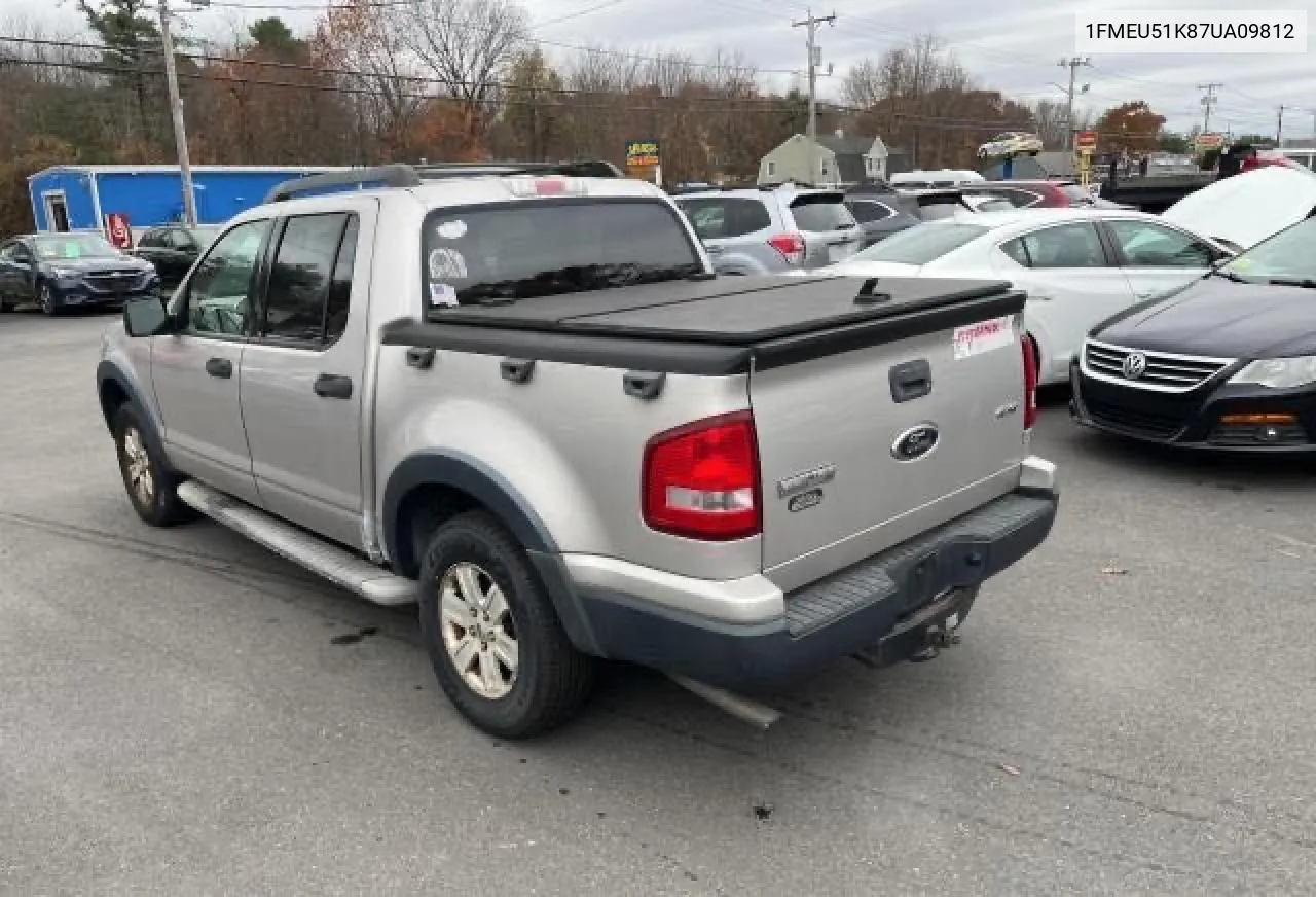 2007 Ford Explorer Sport Trac Xlt VIN: 1FMEU51K87UA09812 Lot: 80511824