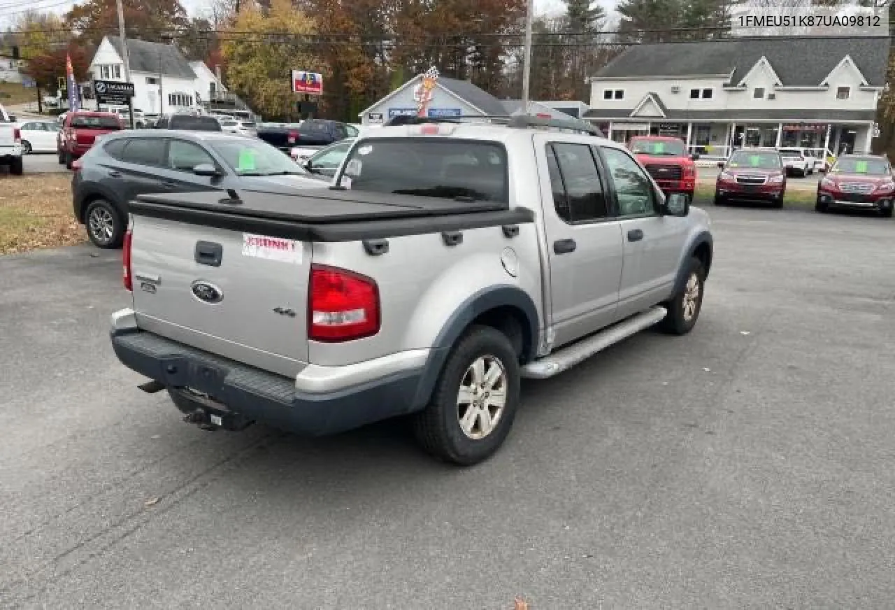 2007 Ford Explorer Sport Trac Xlt VIN: 1FMEU51K87UA09812 Lot: 80511824