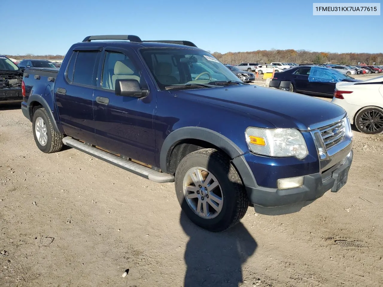 2007 Ford Explorer Sport Trac Xlt VIN: 1FMEU31KX7UA77615 Lot: 81404404