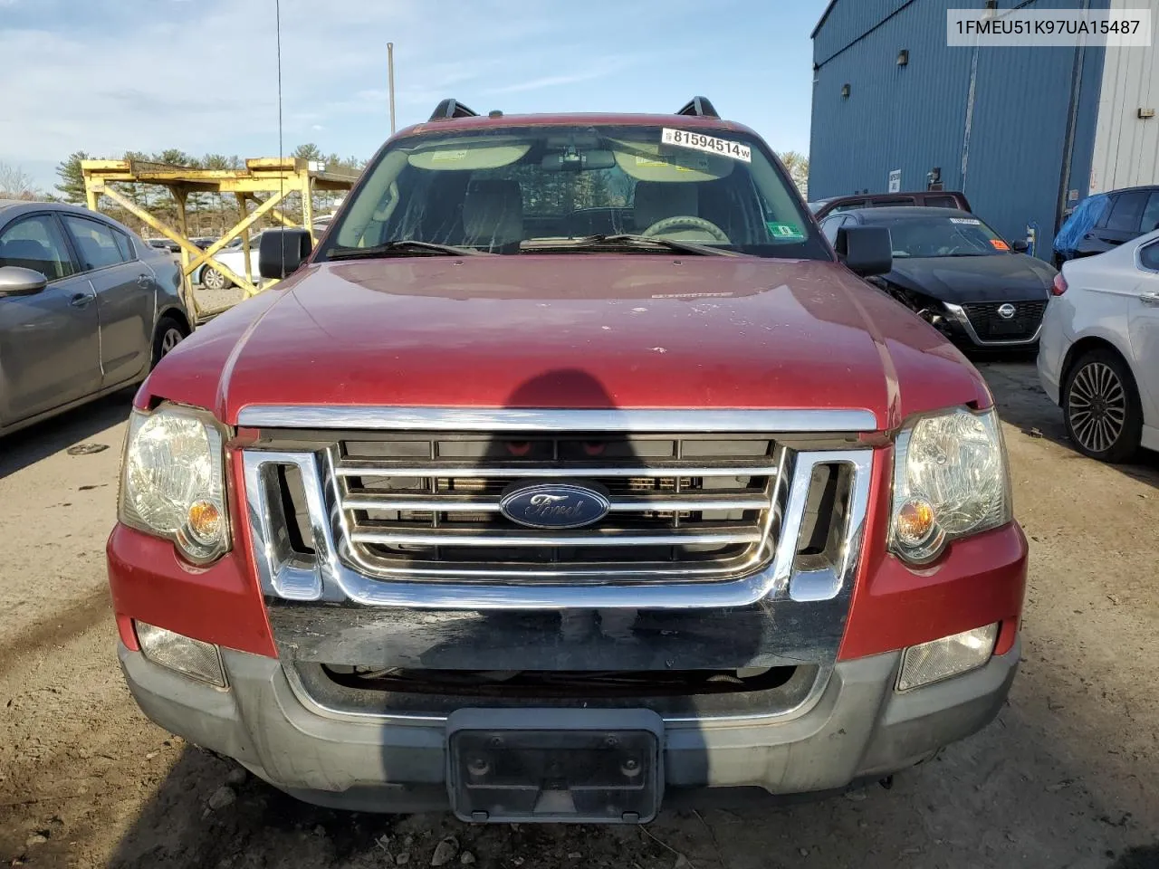 2007 Ford Explorer Sport Trac Xlt VIN: 1FMEU51K97UA15487 Lot: 81594514