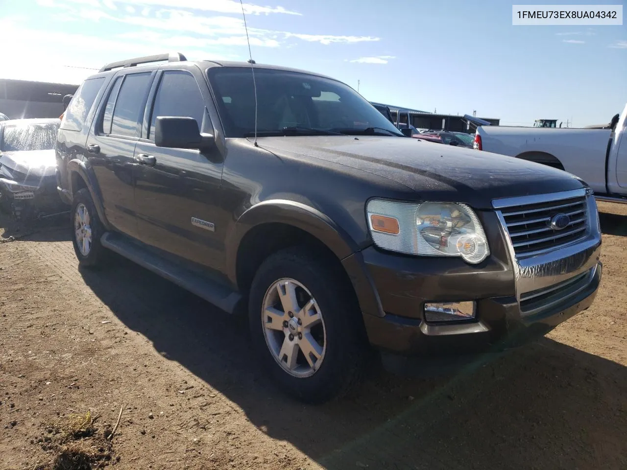 2008 Ford Explorer Xlt VIN: 1FMEU73EX8UA04342 Lot: 65475374