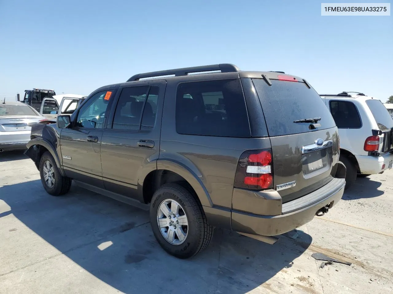 2008 Ford Explorer Xlt VIN: 1FMEU63E98UA33275 Lot: 65851794