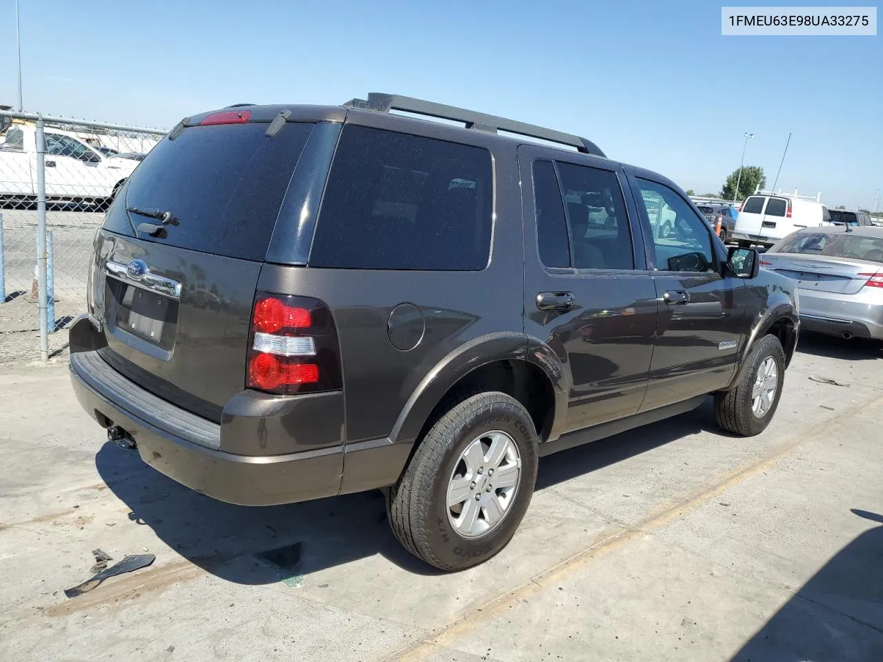 2008 Ford Explorer Xlt VIN: 1FMEU63E98UA33275 Lot: 65851794