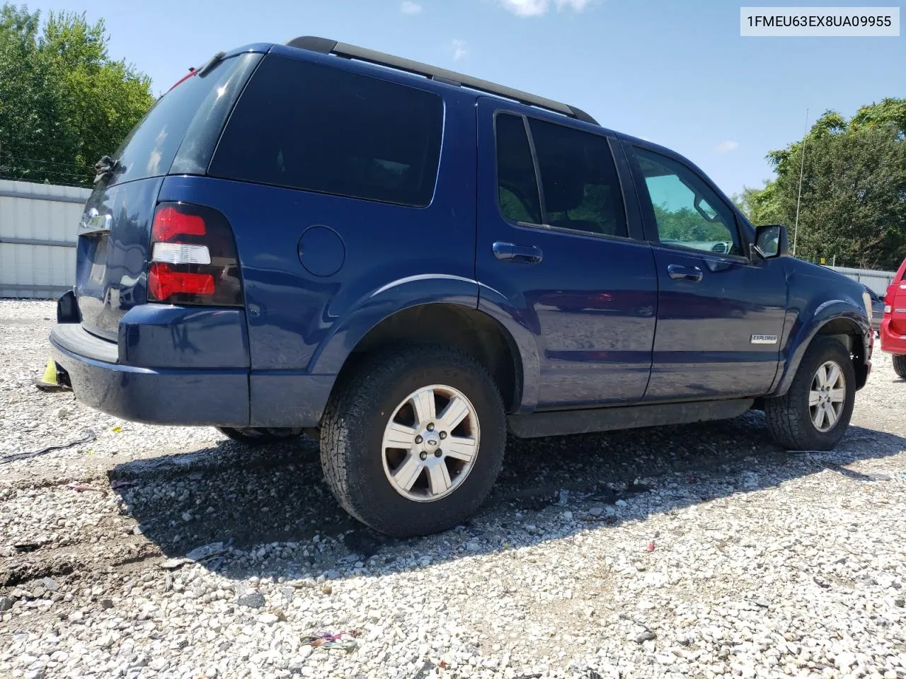 2008 Ford Explorer Xlt VIN: 1FMEU63EX8UA09955 Lot: 66537174