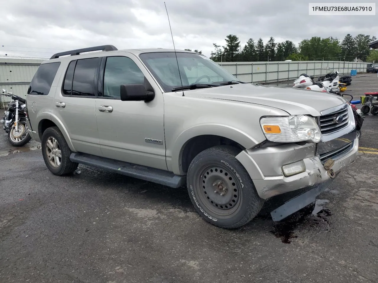 2008 Ford Explorer Xlt VIN: 1FMEU73E68UA67910 Lot: 66920194