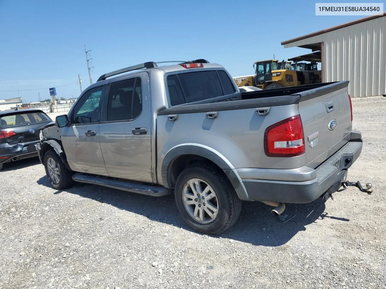 2008 Ford Explorer Sport Trac Xlt VIN: 1FMEU31E58UA34540 Lot: 67692634