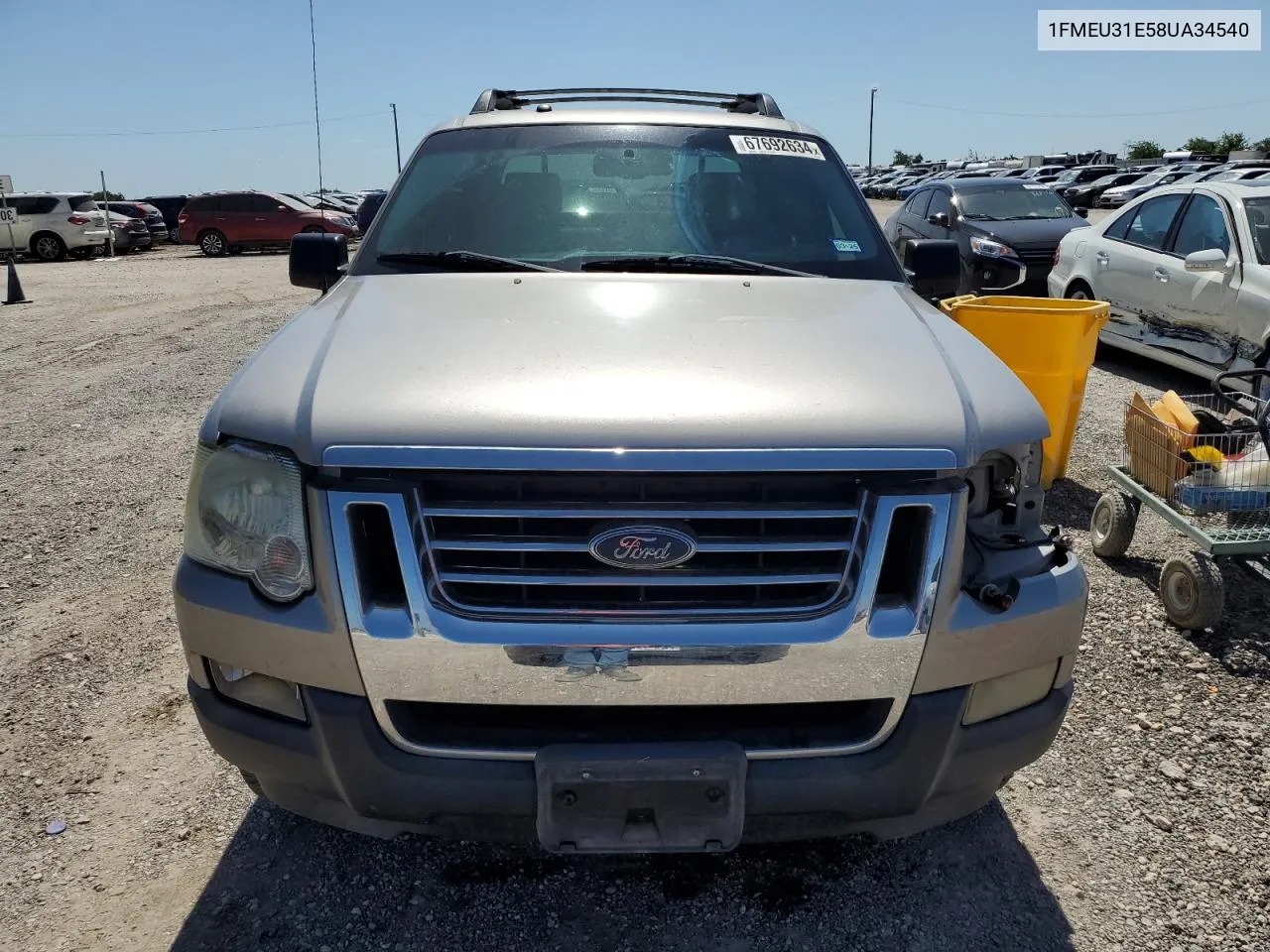 2008 Ford Explorer Sport Trac Xlt VIN: 1FMEU31E58UA34540 Lot: 67692634