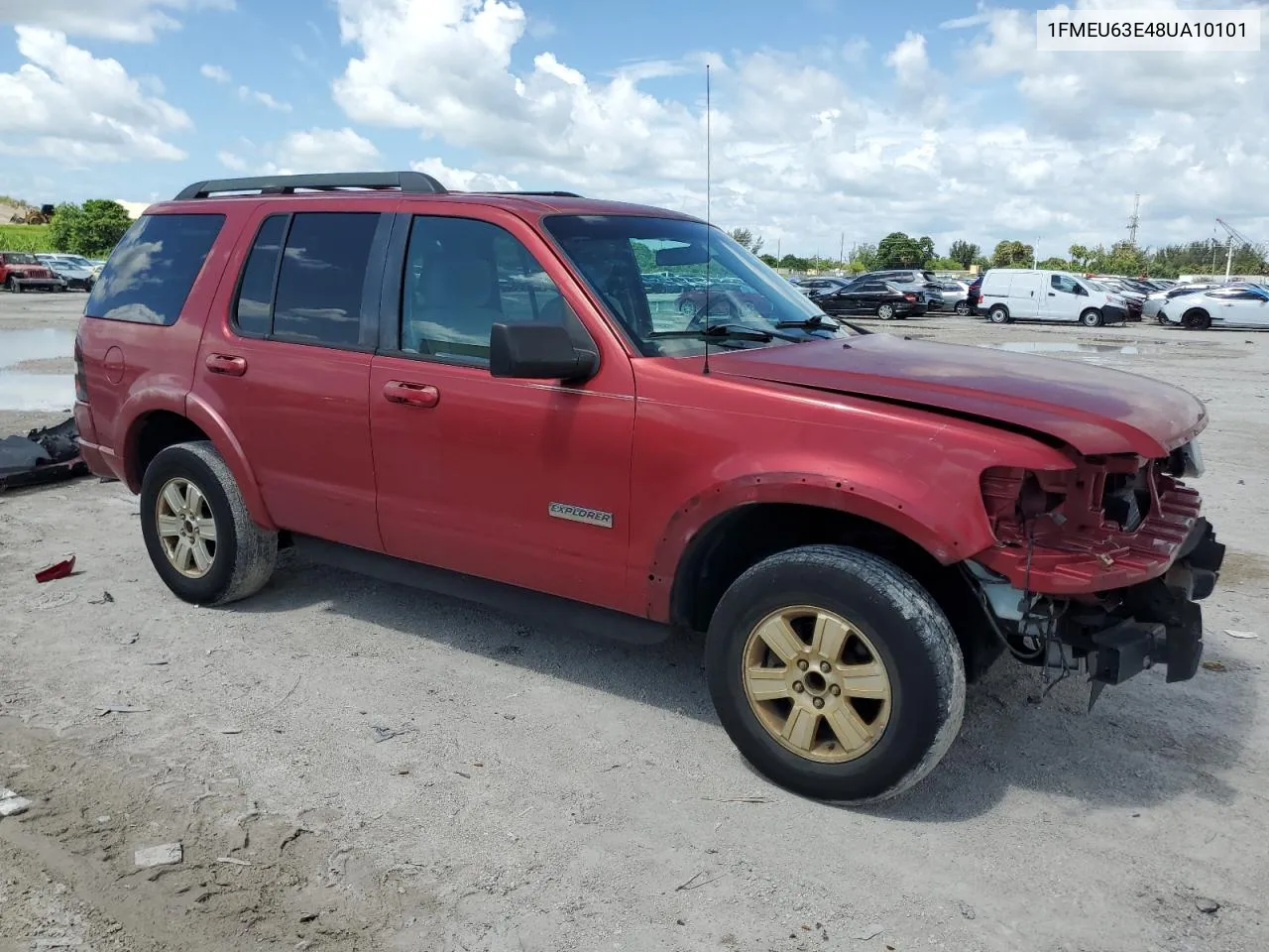 2008 Ford Explorer Xlt VIN: 1FMEU63E48UA10101 Lot: 68243094