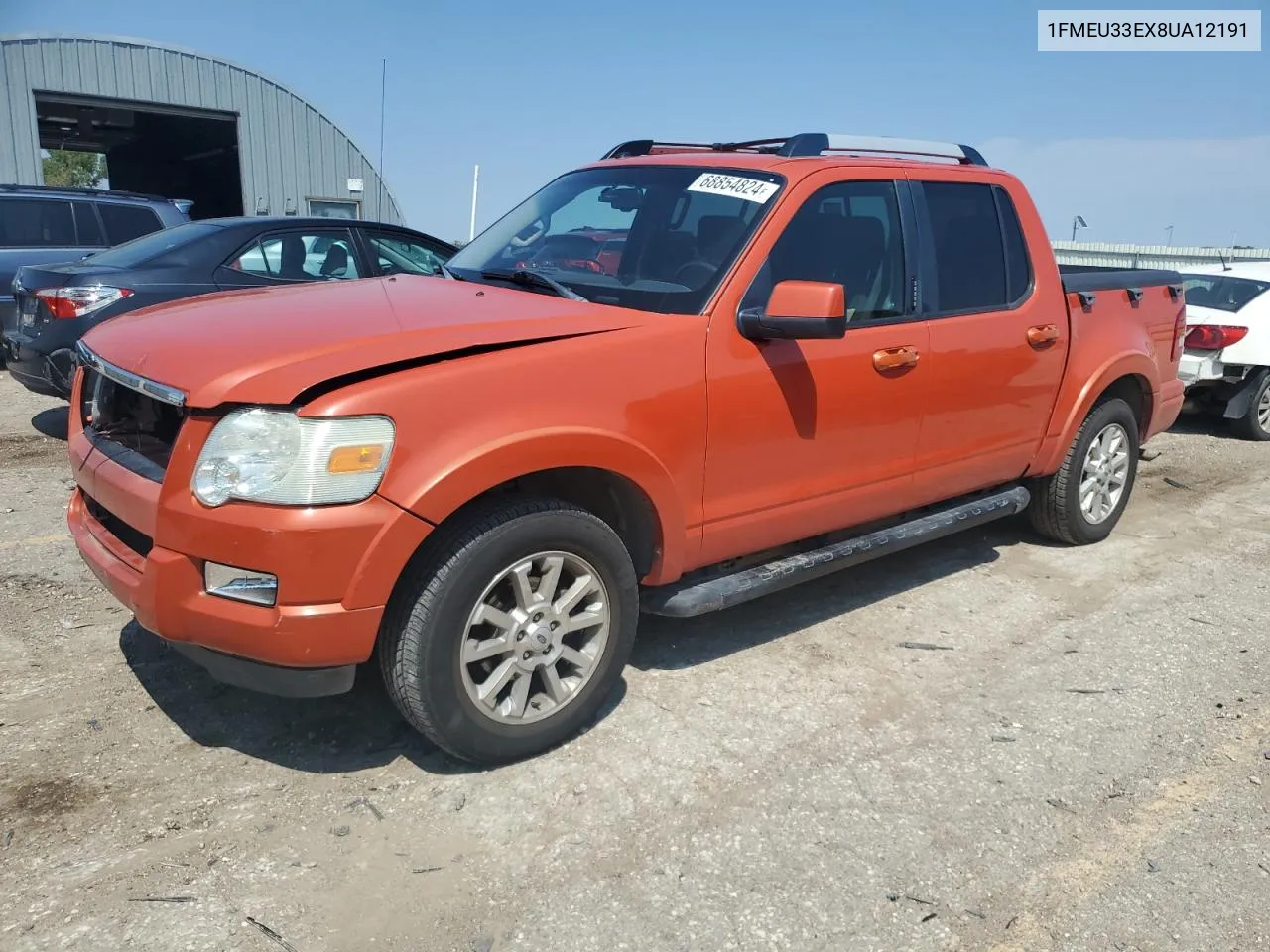 2008 Ford Explorer Sport Trac Limited VIN: 1FMEU33EX8UA12191 Lot: 68854824