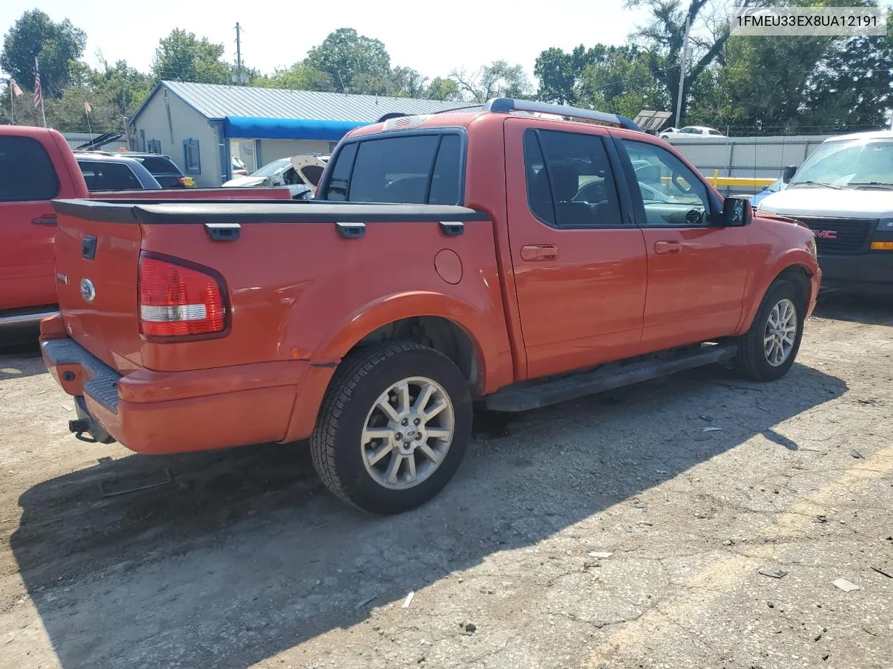 2008 Ford Explorer Sport Trac Limited VIN: 1FMEU33EX8UA12191 Lot: 68854824