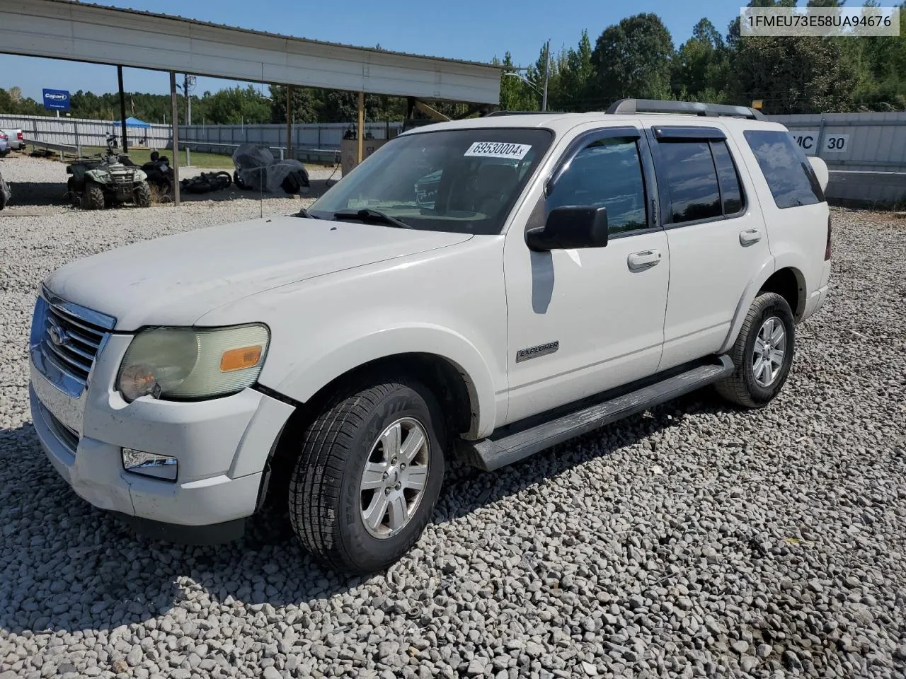 2008 Ford Explorer Xlt VIN: 1FMEU73E58UA94676 Lot: 69530004