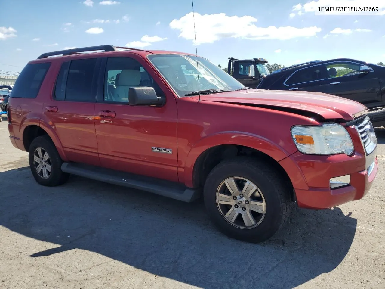 2008 Ford Explorer Xlt VIN: 1FMEU73E18UA42669 Lot: 70328274