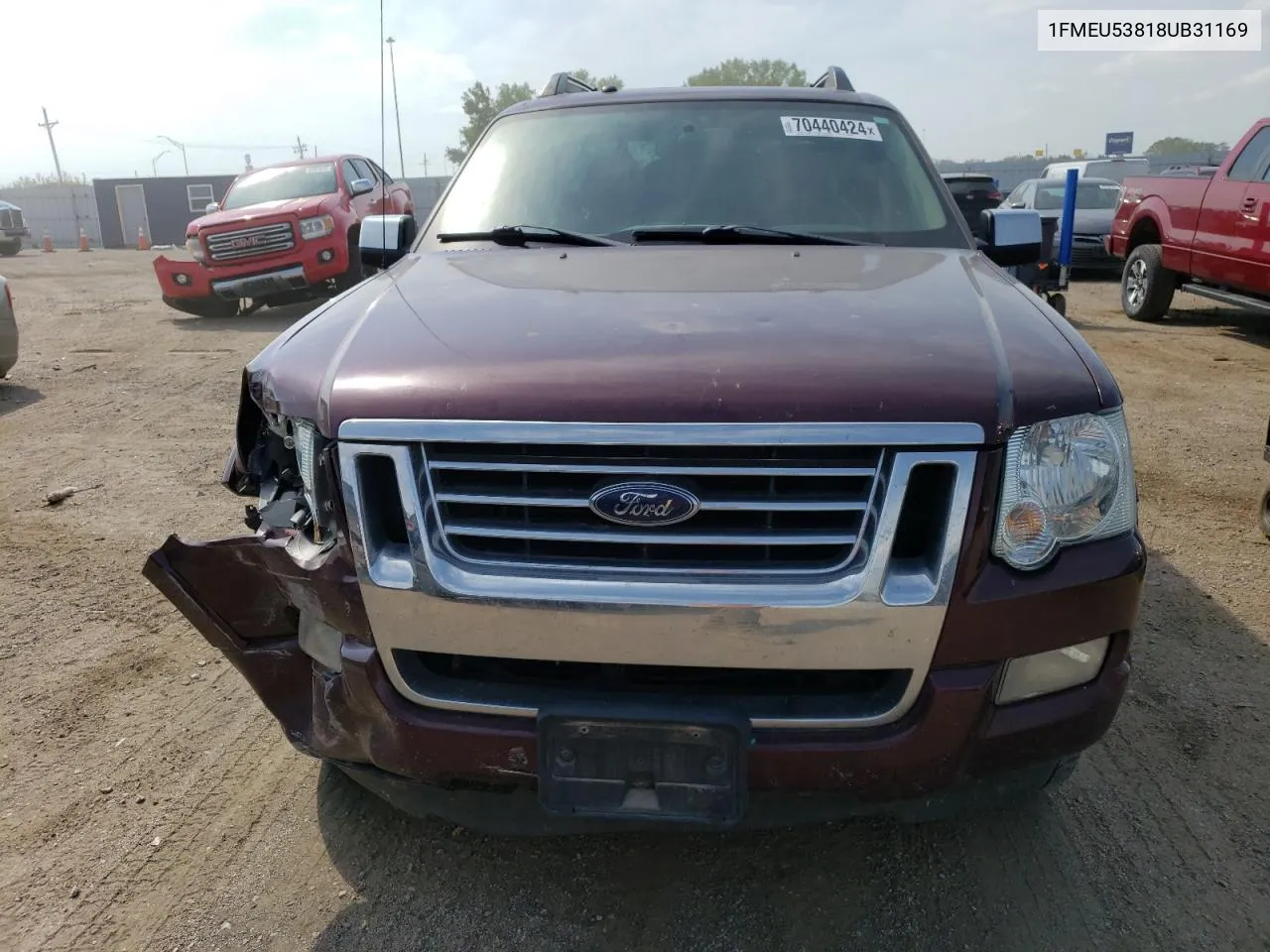 2008 Ford Explorer Sport Trac Limited VIN: 1FMEU53818UB31169 Lot: 70440424