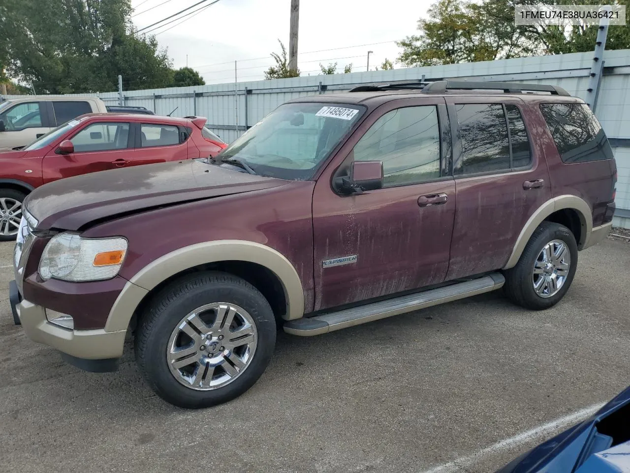 2008 Ford Explorer Eddie Bauer VIN: 1FMEU74E38UA36421 Lot: 71495074