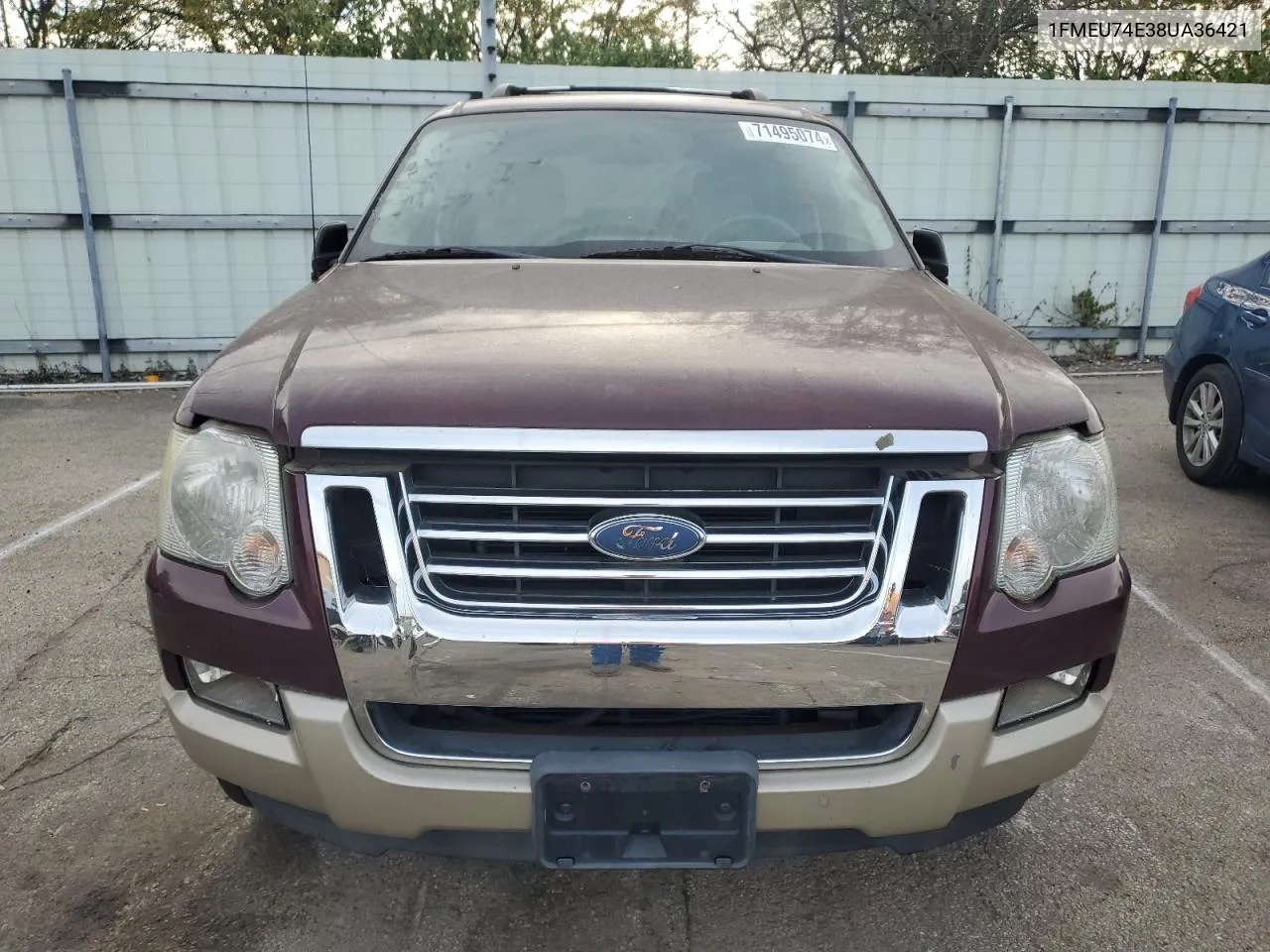 2008 Ford Explorer Eddie Bauer VIN: 1FMEU74E38UA36421 Lot: 71495074