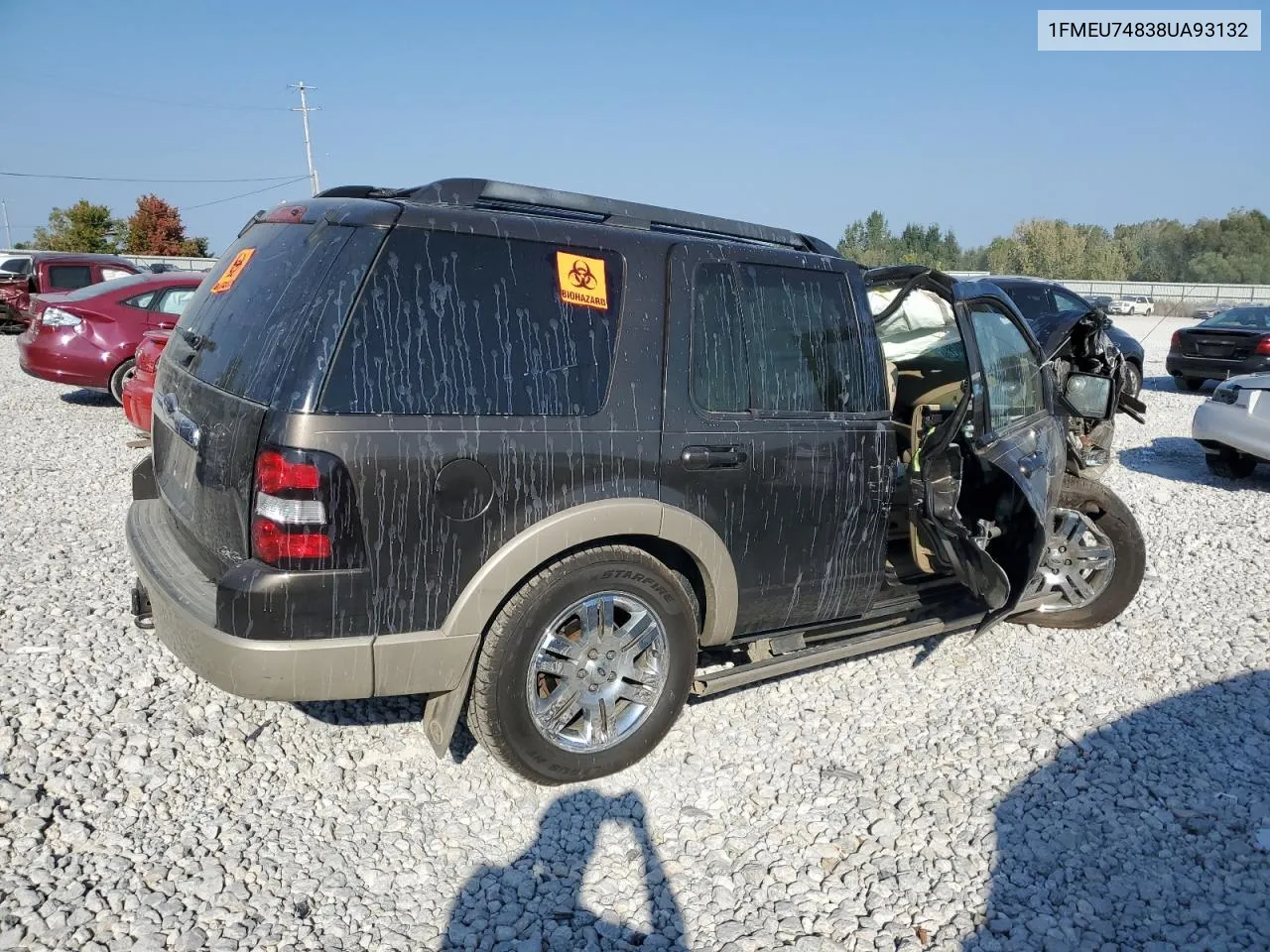 2008 Ford Explorer Eddie Bauer VIN: 1FMEU74838UA93132 Lot: 72172194