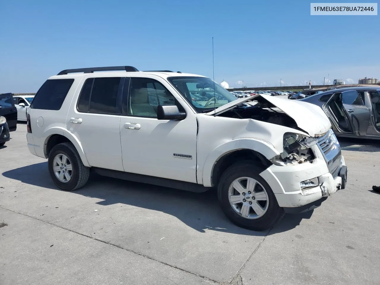 2008 Ford Explorer Xlt VIN: 1FMEU63E78UA72446 Lot: 73018544