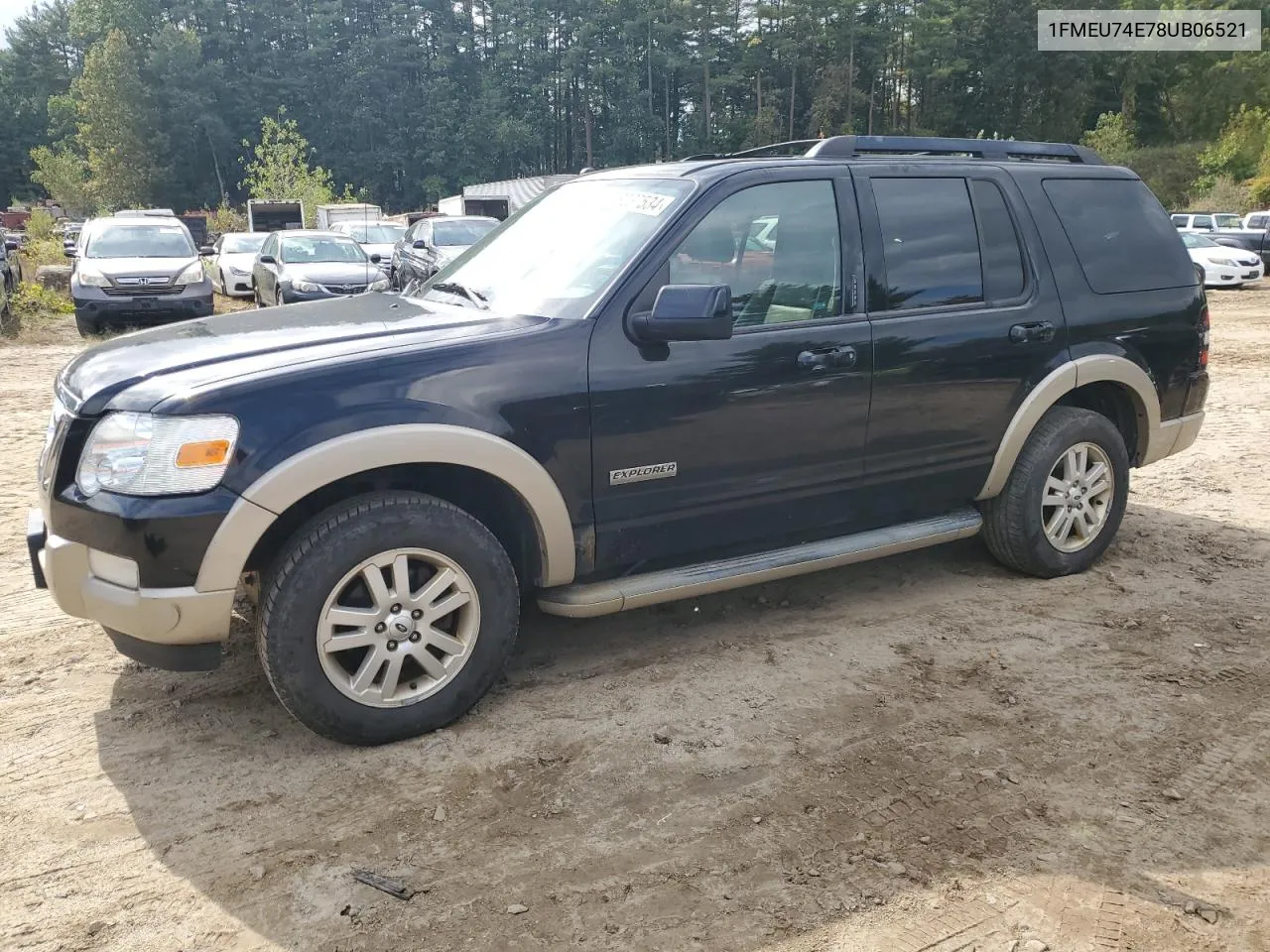 2008 Ford Explorer Eddie Bauer VIN: 1FMEU74E78UB06521 Lot: 73237534