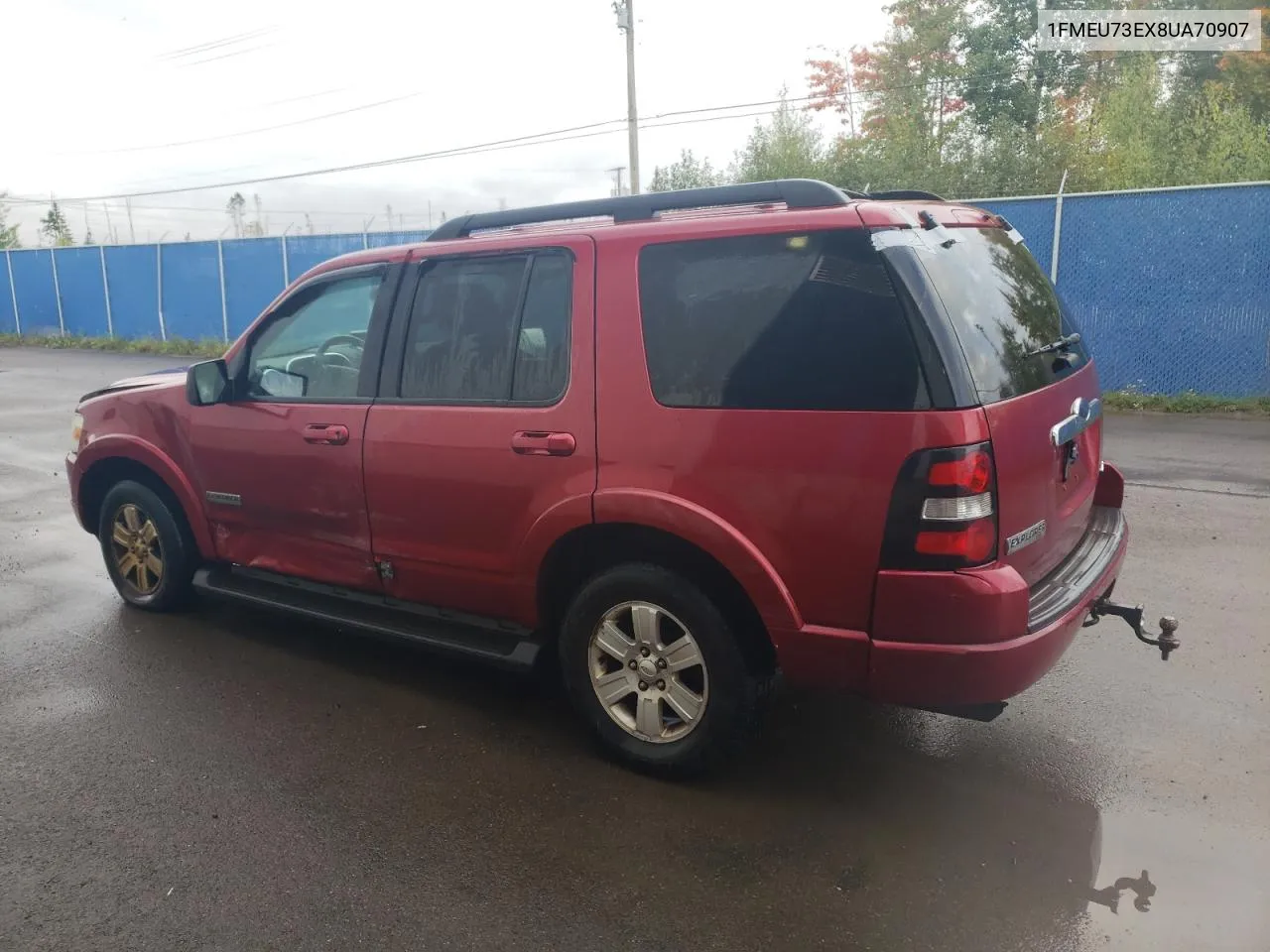 2008 Ford Explorer Xlt VIN: 1FMEU73EX8UA70907 Lot: 73387184