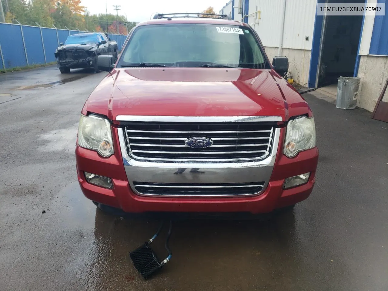 2008 Ford Explorer Xlt VIN: 1FMEU73EX8UA70907 Lot: 73387184