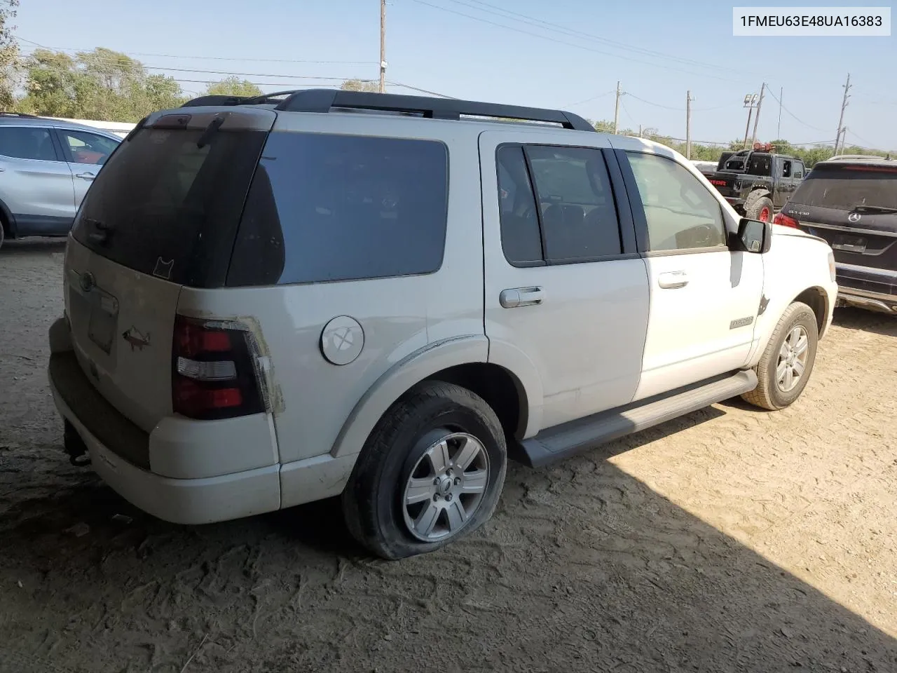 2008 Ford Explorer Xlt VIN: 1FMEU63E48UA16383 Lot: 73396804